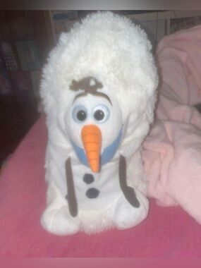 Disney Olaf White Blue Orange Plush Stuffed Animal